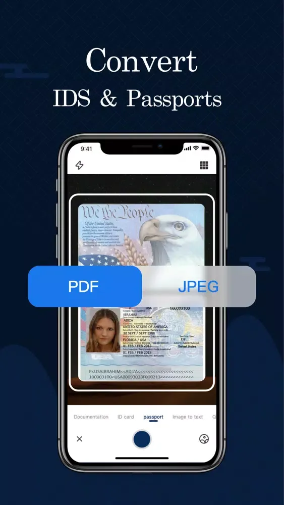 Capturas de pantalla de Scanner Pro-Passport Scan