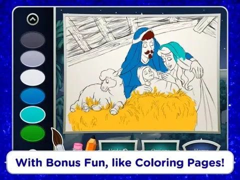 Capturas de pantalla de The Birth of Jesus: A Christmas Nativity Story Book - Children's Story Books, Read Along Bedtime Stories for Preschool, Kindergarten Age School Kids and Up iPad 