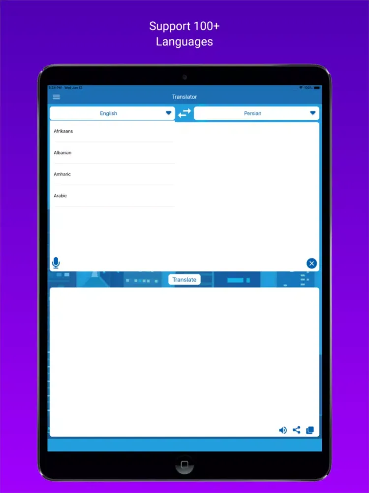 Tangkapan skrin Translator itranslate 2019 iPad 
