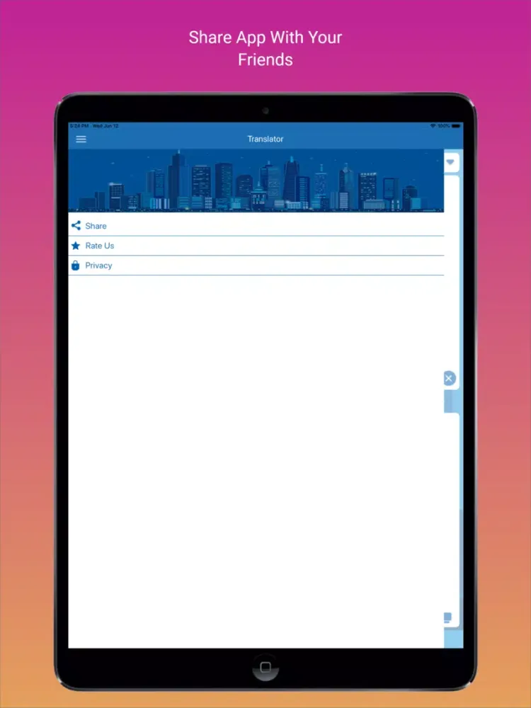 Tangkapan skrin Translator itranslate 2019 iPad 