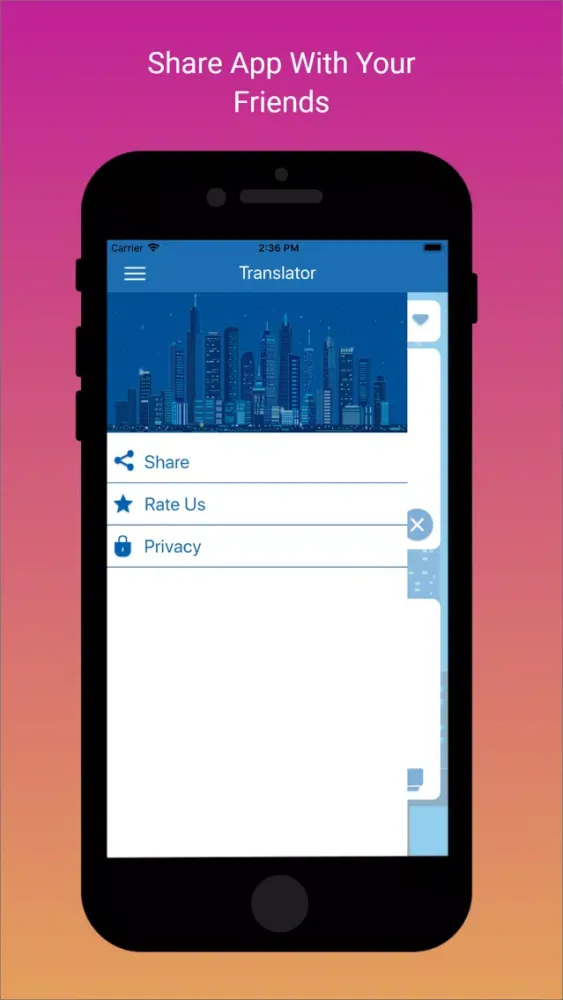 Tangkapan skrin Translator itranslate 2019