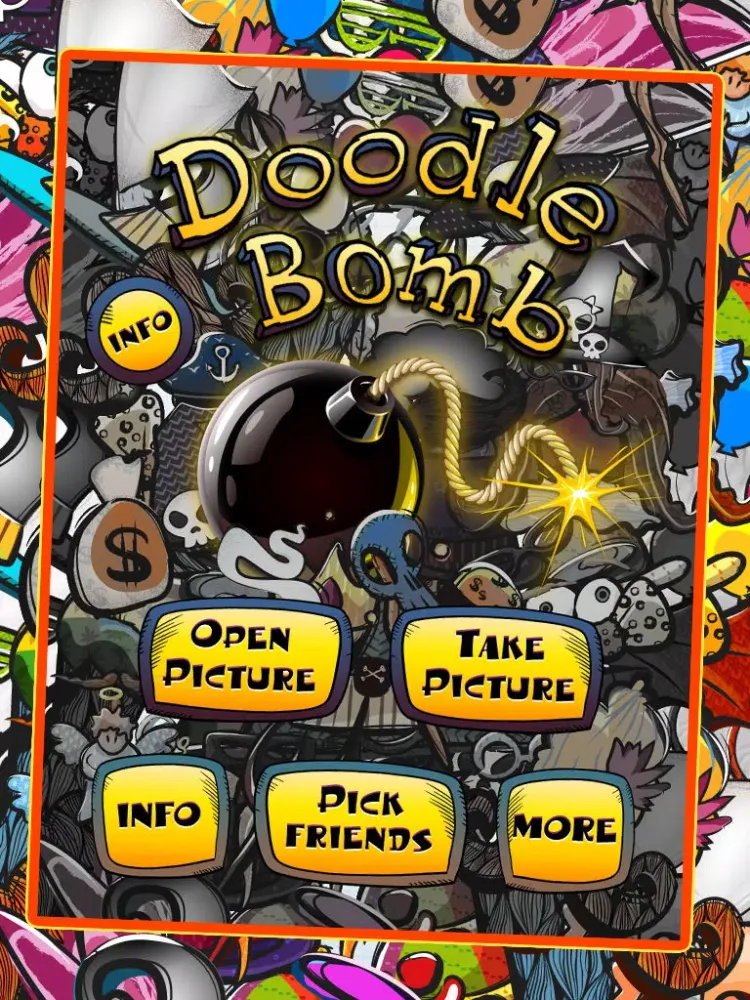 Capturas de pantalla de Doodle Bomb - InstaBlend Funny Doodles & Selfie Photo Booth iPad 