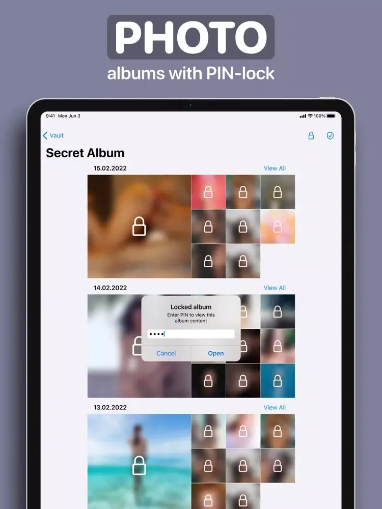 Private Photo Vault ® iPad  سکرین شاٹس