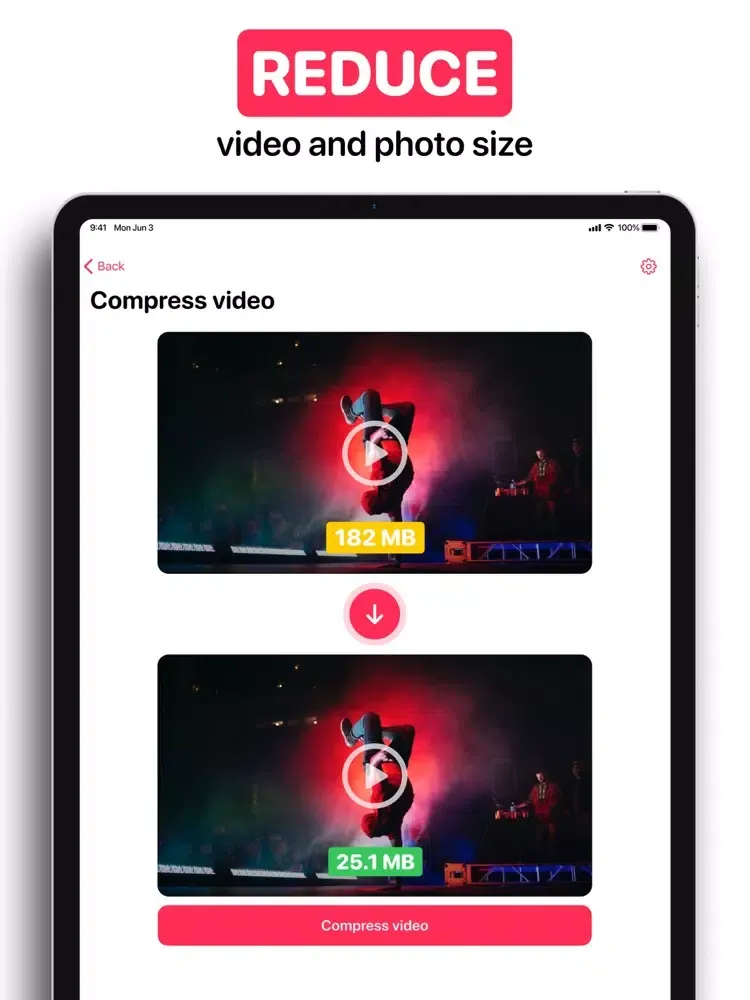 Скриншоты Video Compress & Image Resize iPad 