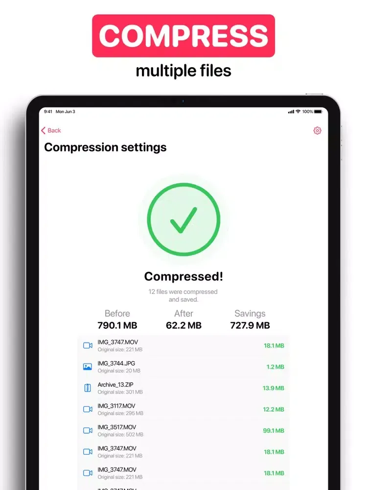 Скриншоты Video Compress & Image Resize iPad 