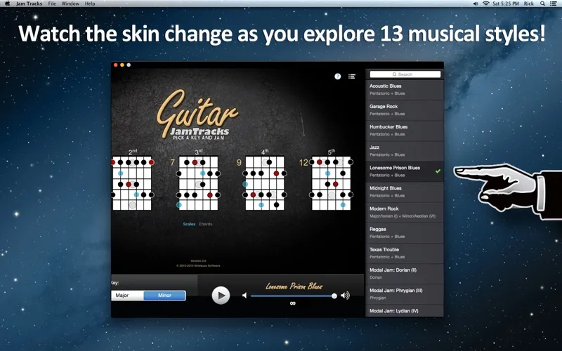 Capturas de pantalla de Guitar Jam Tracks - Scale Trainer & Practice Buddy