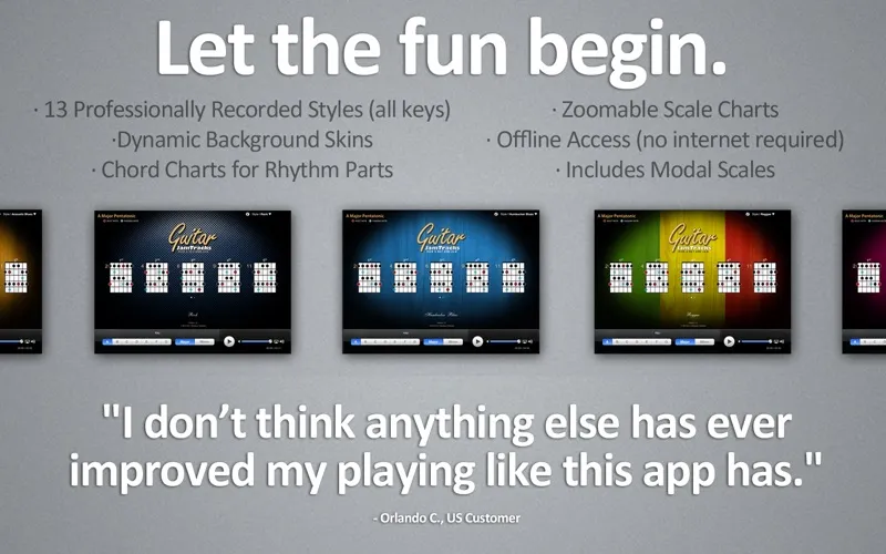 Capturas de pantalla de Guitar Jam Tracks - Scale Trainer & Practice Buddy