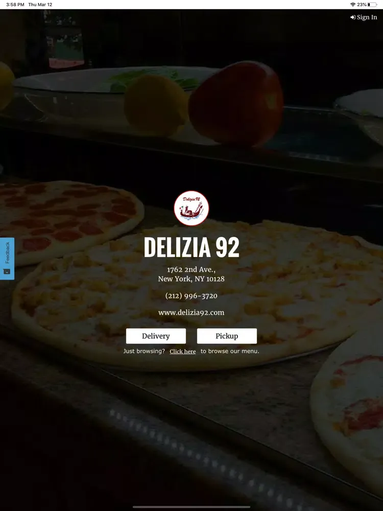 Delizia 92 iPad  Ekran Görüntüleri