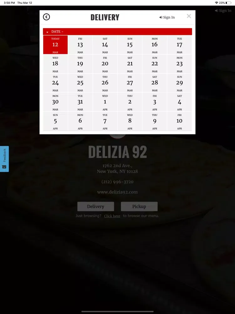 Delizia 92 iPad  Ekran Görüntüleri