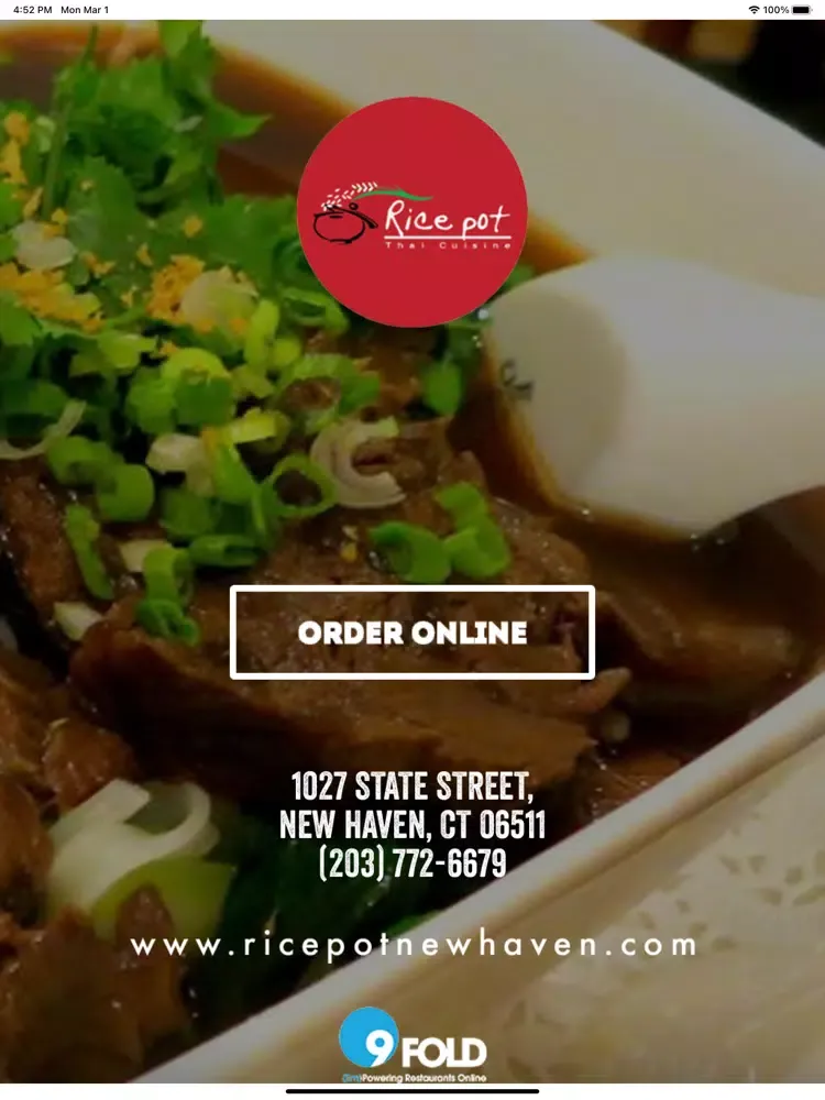 Rice Pot Thai Cuisine iPad  स्क्रीनशॉट