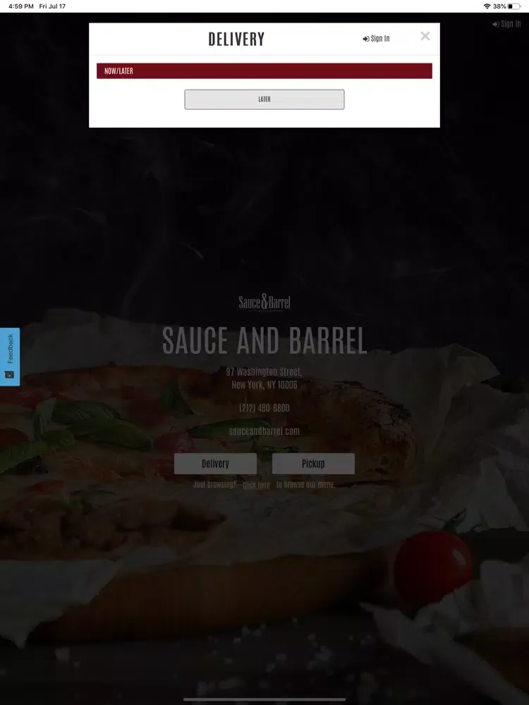 Sauce and Barrel iPad  Screenshots