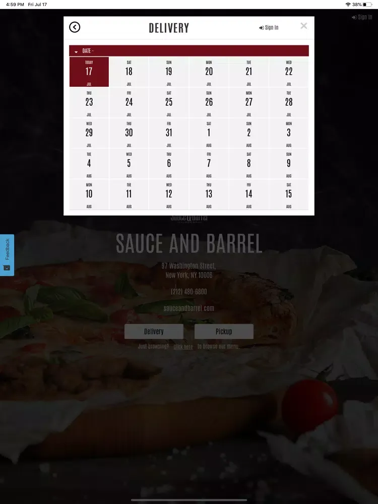 Sauce and Barrel iPad  Screenshots
