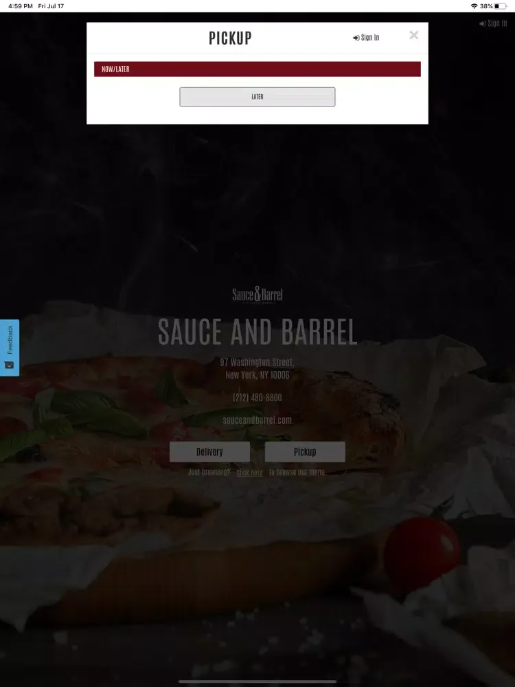 Sauce and Barrel iPad  Screenshots