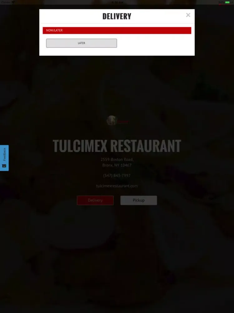 Tulcimex Restaurant iPad  Screenshots