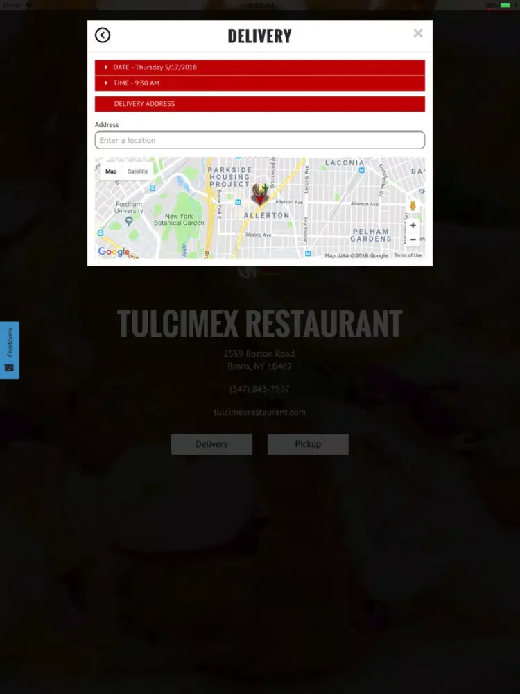 Tulcimex Restaurant iPad  Screenshots