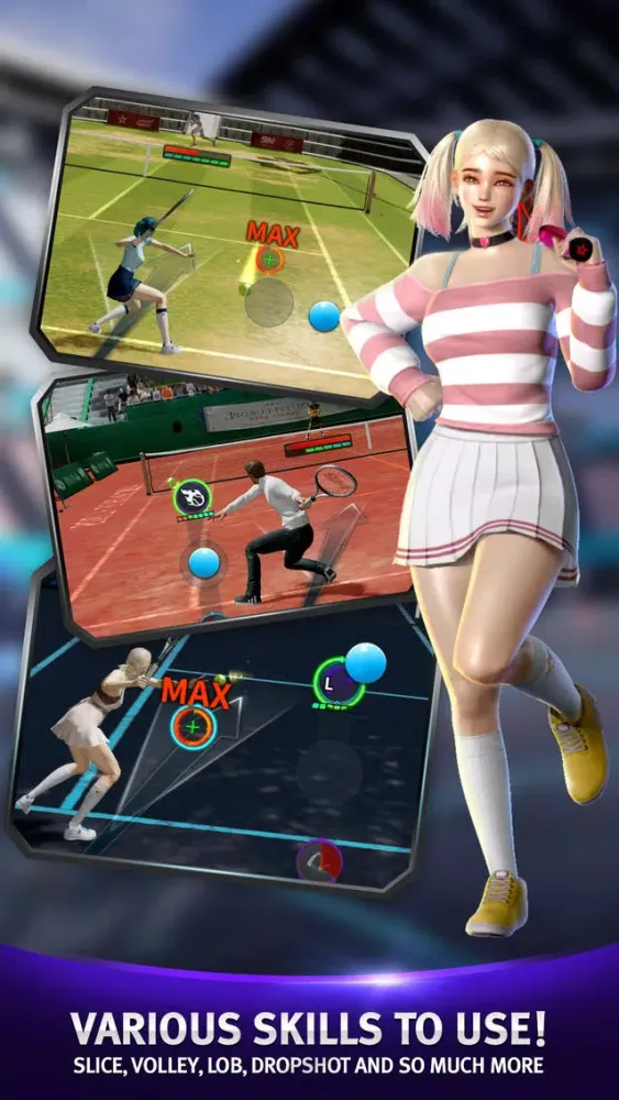 Zrzuty ekranu Tennis Slam: Global Duel Arena