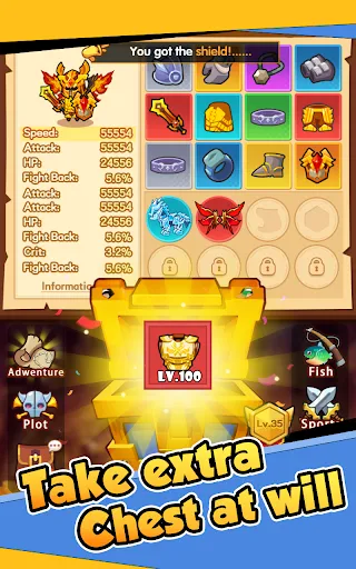 Capturas de tela do Chest Knight