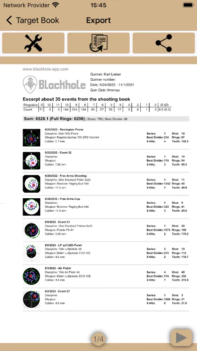 Tangkapan skrin Blackhole - Shooting Sports