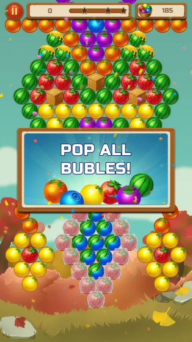 Bubble Shooter Fruits BlastPop سکرین شاٹس