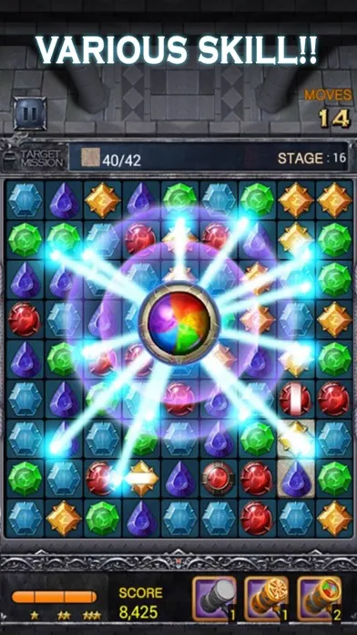 Capturas de tela do Jewels Dragon Quest - Match 3