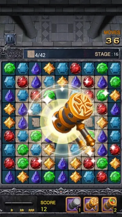 Capturas de tela do Jewels Dragon Quest - Match 3