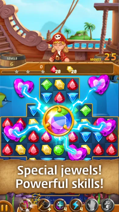 Ảnh chụp màn hình của Jewels Ocean: Match3 Puzzle