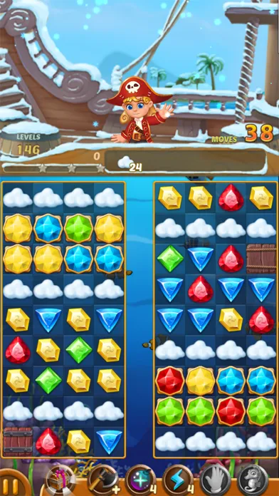 Ảnh chụp màn hình của Jewels Ocean: Match3 Puzzle