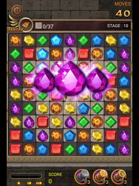 Capturas de pantalla de Jewels Temple Quest - Match 3 iPad 