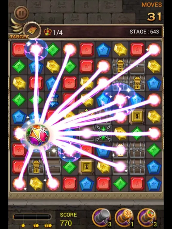Capturas de pantalla de Jewels Temple Quest - Match 3 iPad 