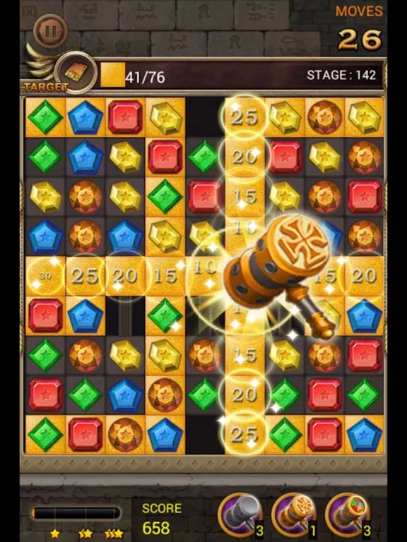Capturas de pantalla de Jewels Temple Quest - Match 3 iPad 