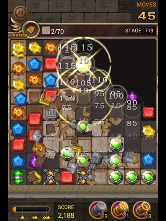 Capturas de pantalla de Jewels Temple Quest - Match 3 iPad 