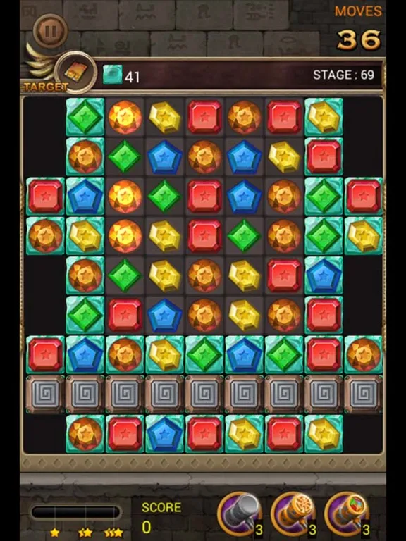 Capturas de pantalla de Jewels Temple Quest - Match 3 iPad 
