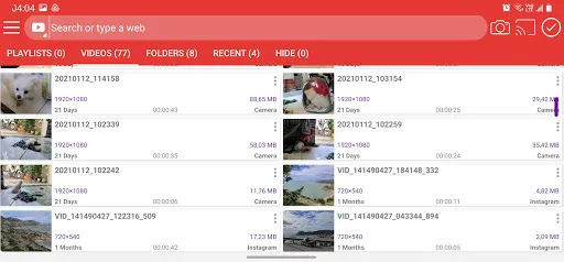 Video player Screenshots