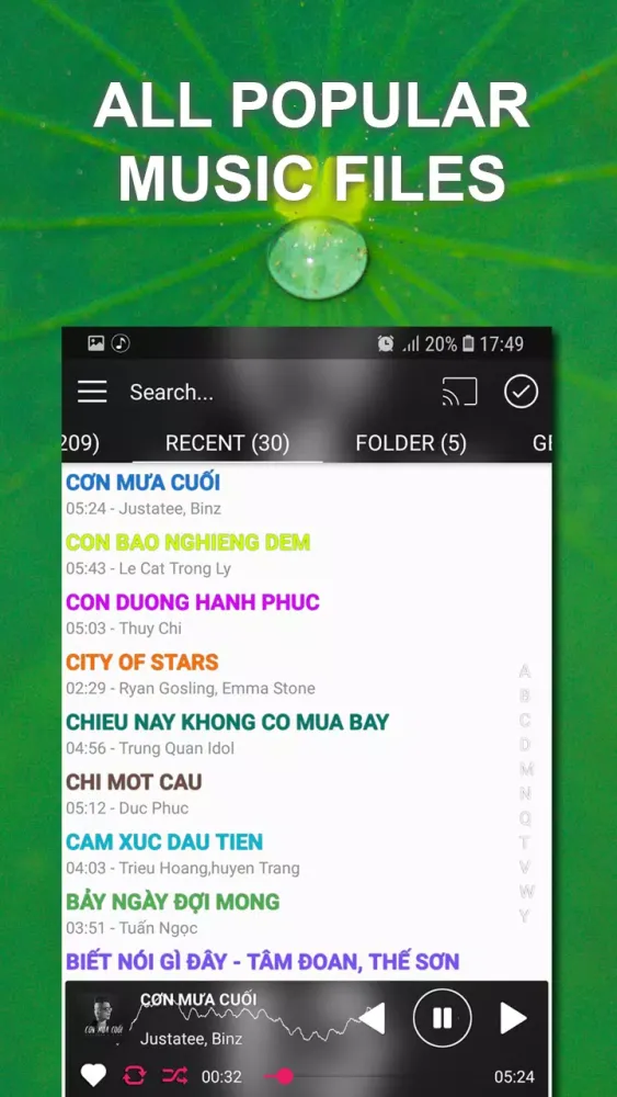 Music player Screenshots