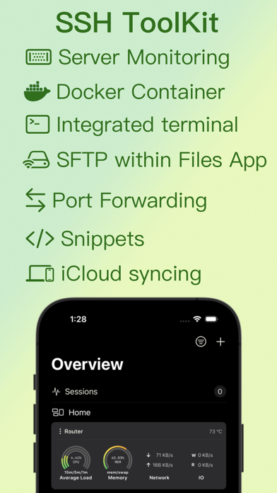 Captures d'écran de ShellBean - SSH & SFTP Client