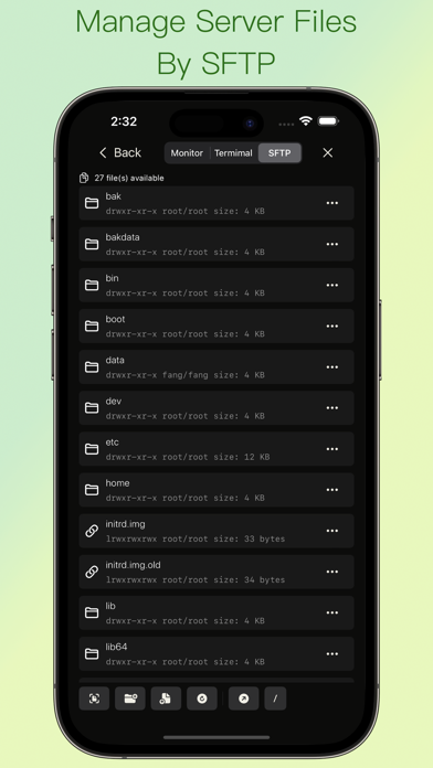 Captures d'écran de ShellBean - SSH & SFTP Client