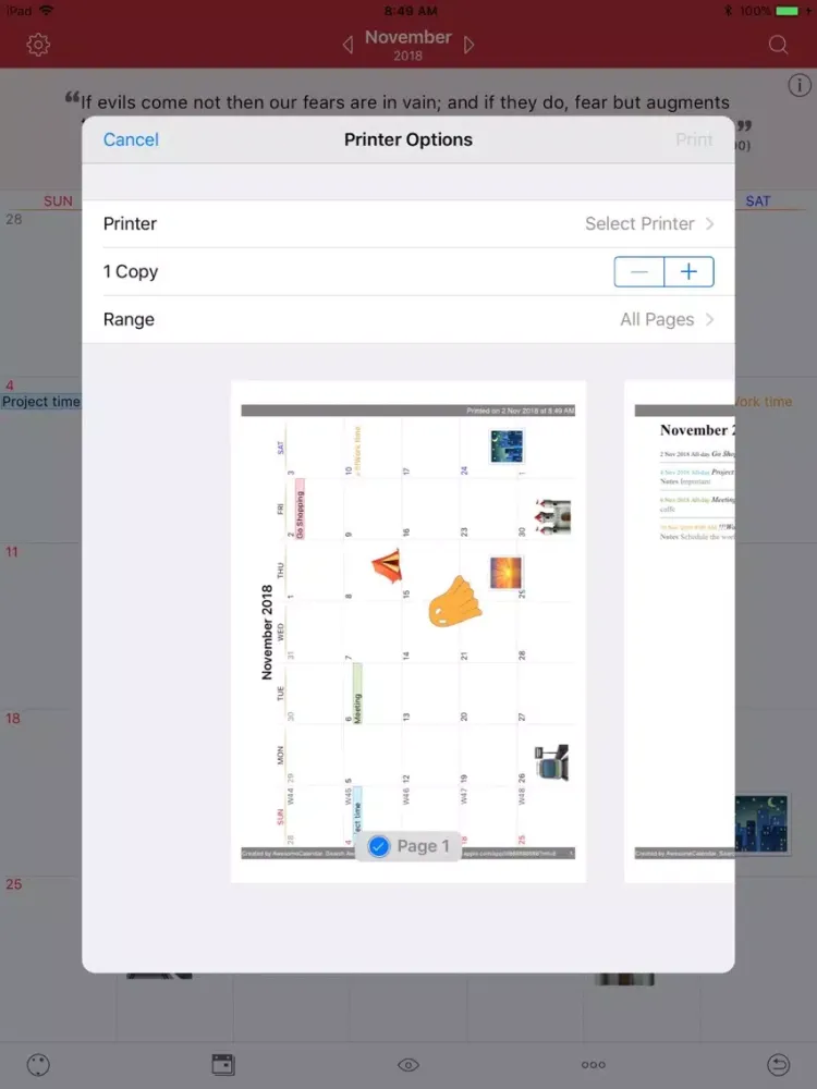Screenshot di Calendars - Task & Reminders iPad 