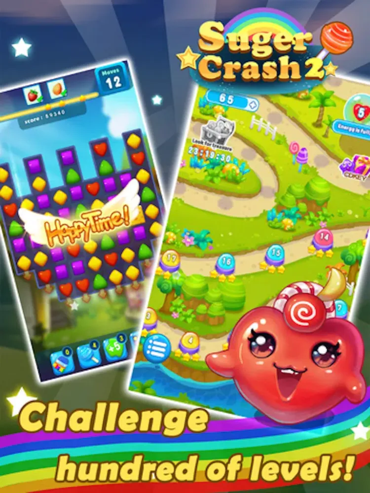Captures d'écran de Sugar Splash Heroes - 3 match puzzle bust game iPad 