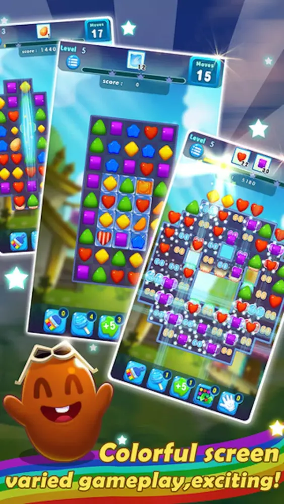 Captures d'écran de Sugar Splash Heroes - 3 match puzzle bust game