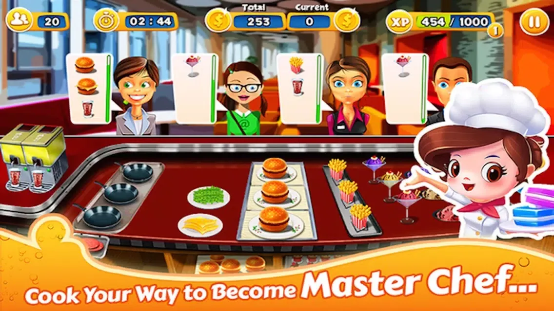Capturas de tela do Cooking Chef - Burger Store & Restaurant Mania