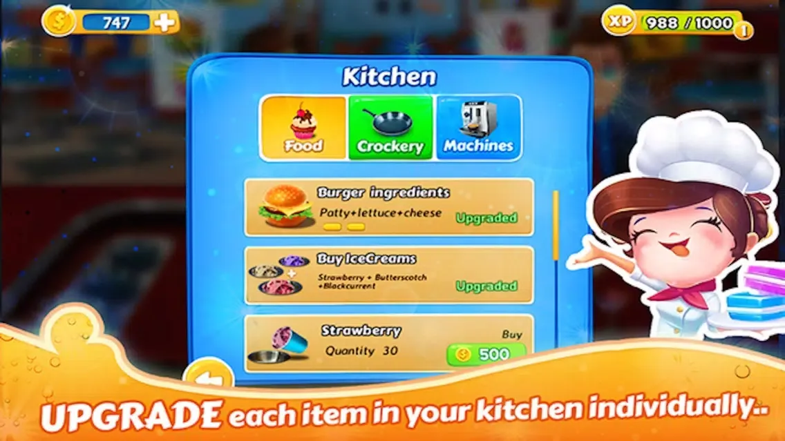 Capturas de tela do Cooking Chef - Burger Store & Restaurant Mania