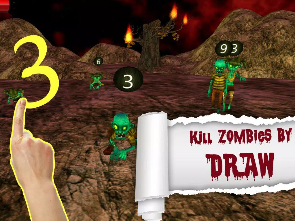 ภาพหน้าจอของ Zombies Finger Fight iPad 