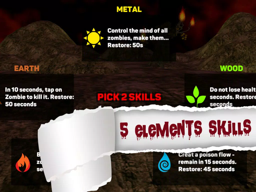 ภาพหน้าจอของ Zombies Finger Fight iPad 