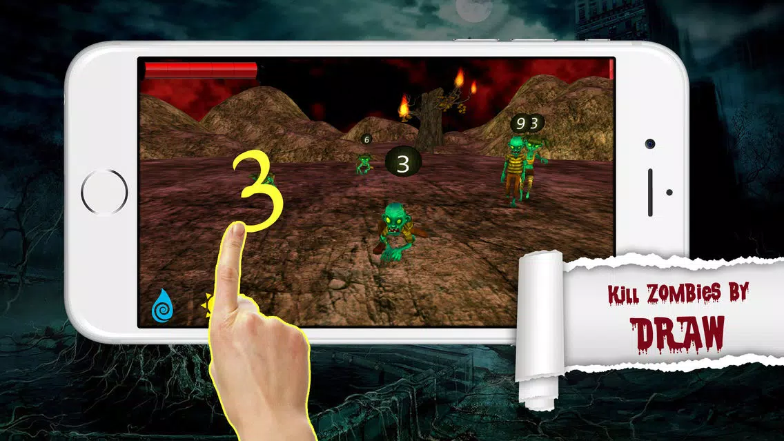 ภาพหน้าจอของ Zombies Finger Fight
