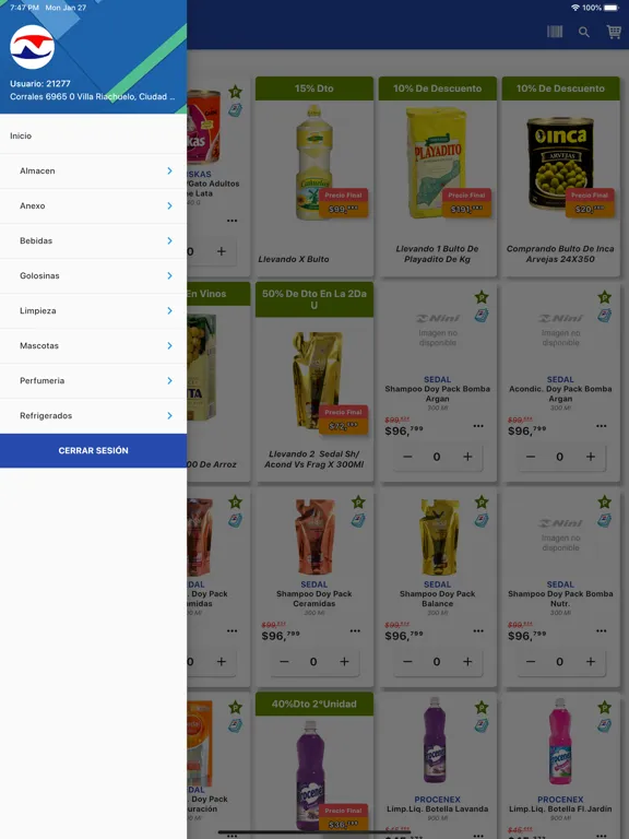 Ảnh chụp màn hình của Nini online iPad 