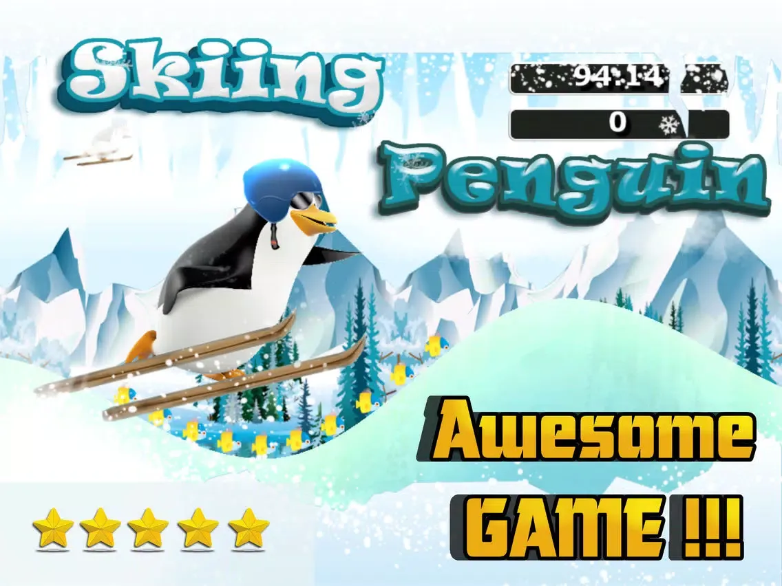 Skiing Penguin Free - The Alpine Ski Adventure iPad  سکرین شاٹس