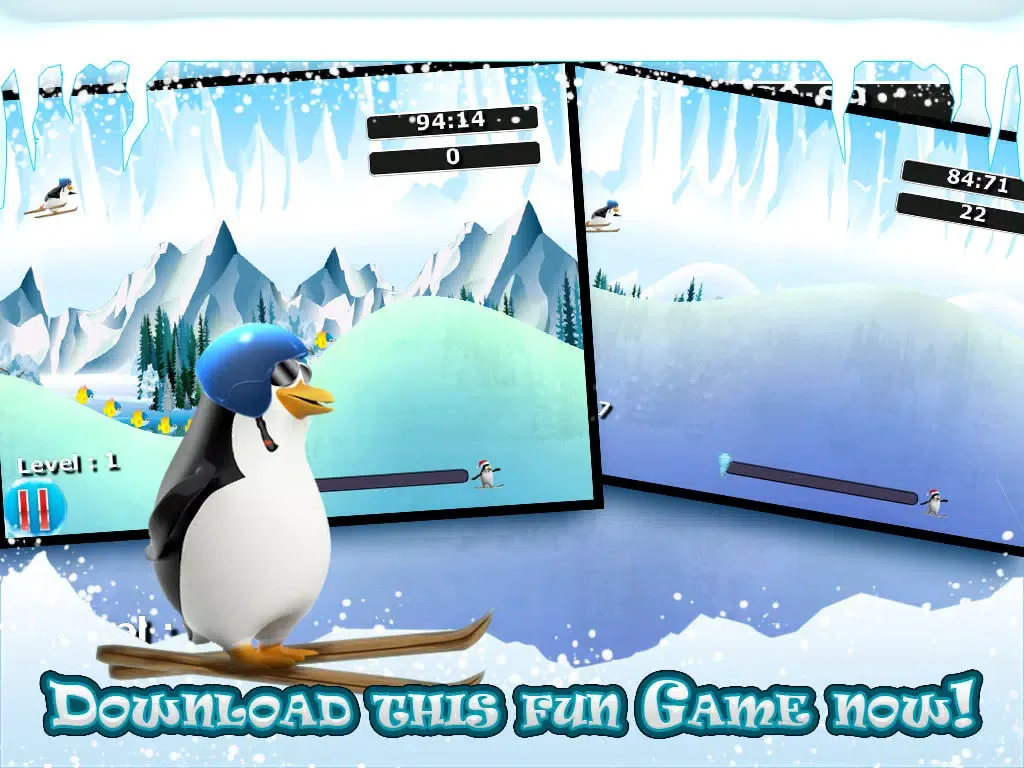 Skiing Penguin Free - The Alpine Ski Adventure iPad  سکرین شاٹس