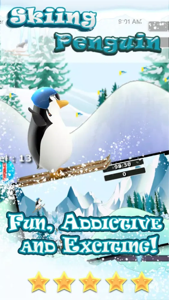 Skiing Penguin Free - The Alpine Ski Adventure سکرین شاٹس