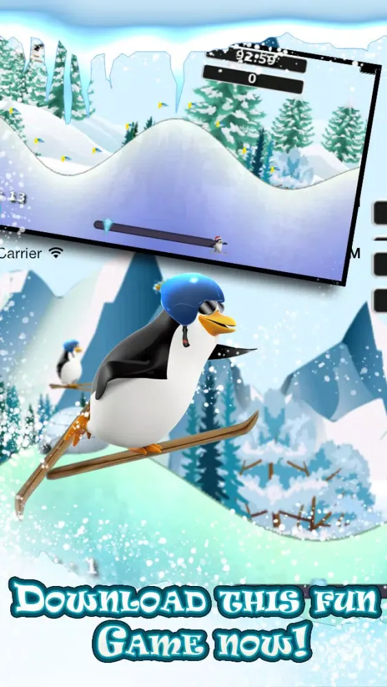 Skiing Penguin Free - The Alpine Ski Adventure سکرین شاٹس