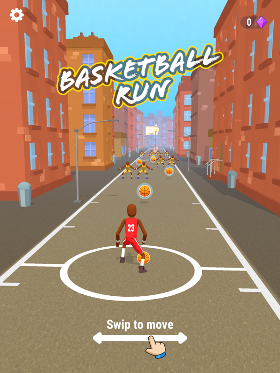 Tangkapan layar Basketball Run - 3D iPad 
